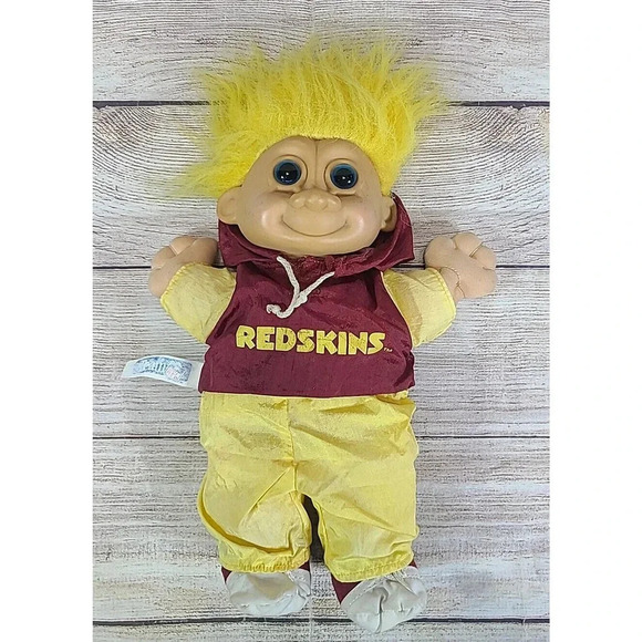 Russ NFL Washington Football Team Plush Good Luck Troll Red Yellow Outfit 11" - Picture 1 of 6